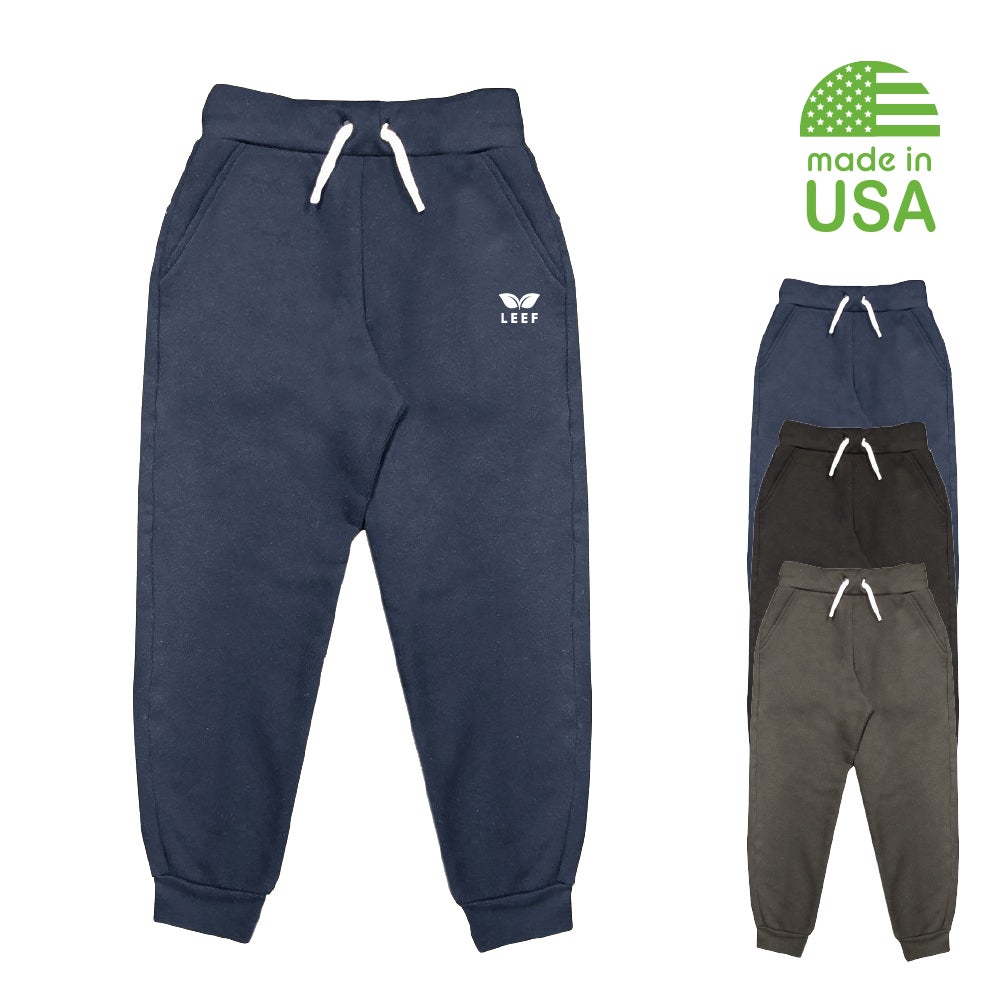 Fleece Youth Jogger Sweatpants USA Made Eco Promotional Products